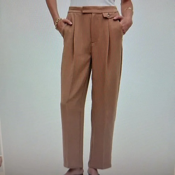Rosedale high rise straight pant in crepe - Picture 2 of 6